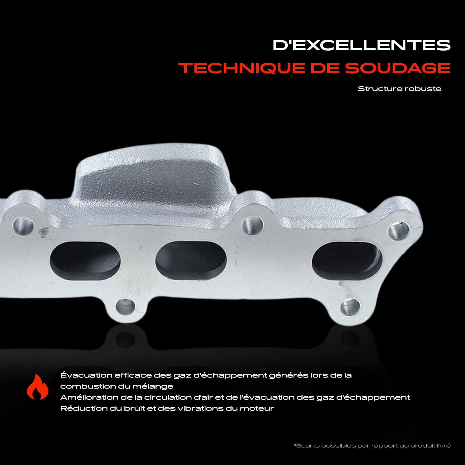 Frankberg Collecteur d'échappement 04180RBD305 | Compatible avec Civic VIII Hatchback FK FN, CR-V III RE, Accord VII Tourer CM, FR-V BE, Accord VII CL