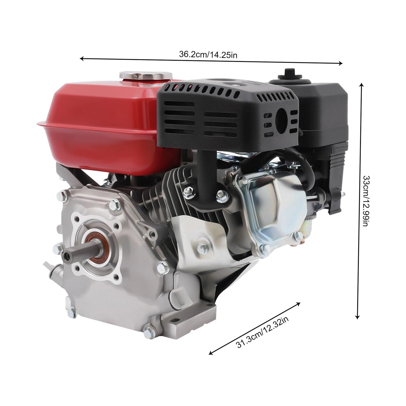 Motor Portátil A Gasolina De 4 Tiempos, Arranque Manual, Gran Potencia, Tanque Combustible, Bajo Consumo, Refrigeración por Aire, 4000 W, 7,5 HP Rendimiento Potente