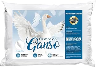 Travesseiro Toque de Pluma Premium Percal 400 Fios 50x70cm Lavável, Antiácaro, Antialérgico