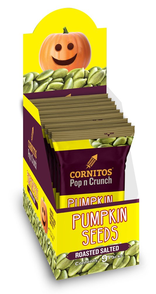 Cornitos Roasted Salted Pumpkin Seeds, 30g (Pack of 9) (B076DDYVQ5) Amazon Price History, Amazon Price Tracker