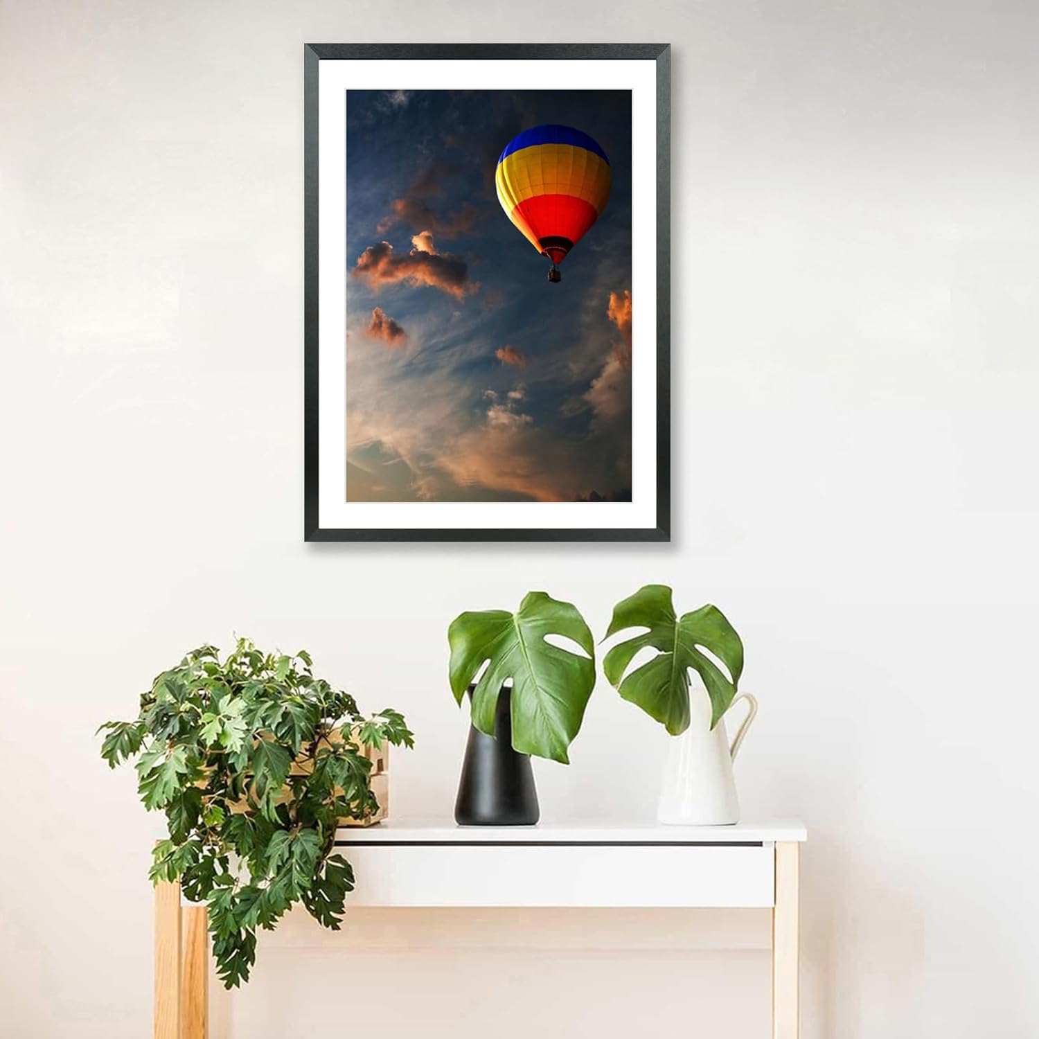 Mxtallup 15x22 Picture Frames Solid Wood, Display Pictures 13x20 Inch With Mat or 15x22 Inch Without Mat, Poster Frames 13x20 in Photo Frames Wood Black (T22B1522W1320)