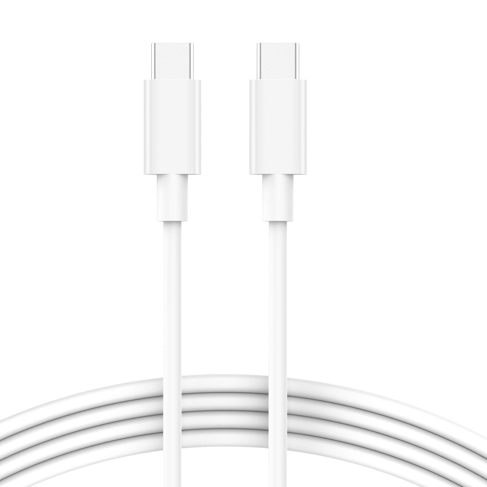 USB C to USB C Cable,6.6ft USB C Charger Cable for macbook charger cable for MacBook Pro,MacBook Air,for iPad Pro 2020/2018,Samsung Galaxy S21/S20 Ultra, Pixel 5/4/3/2/XL - White