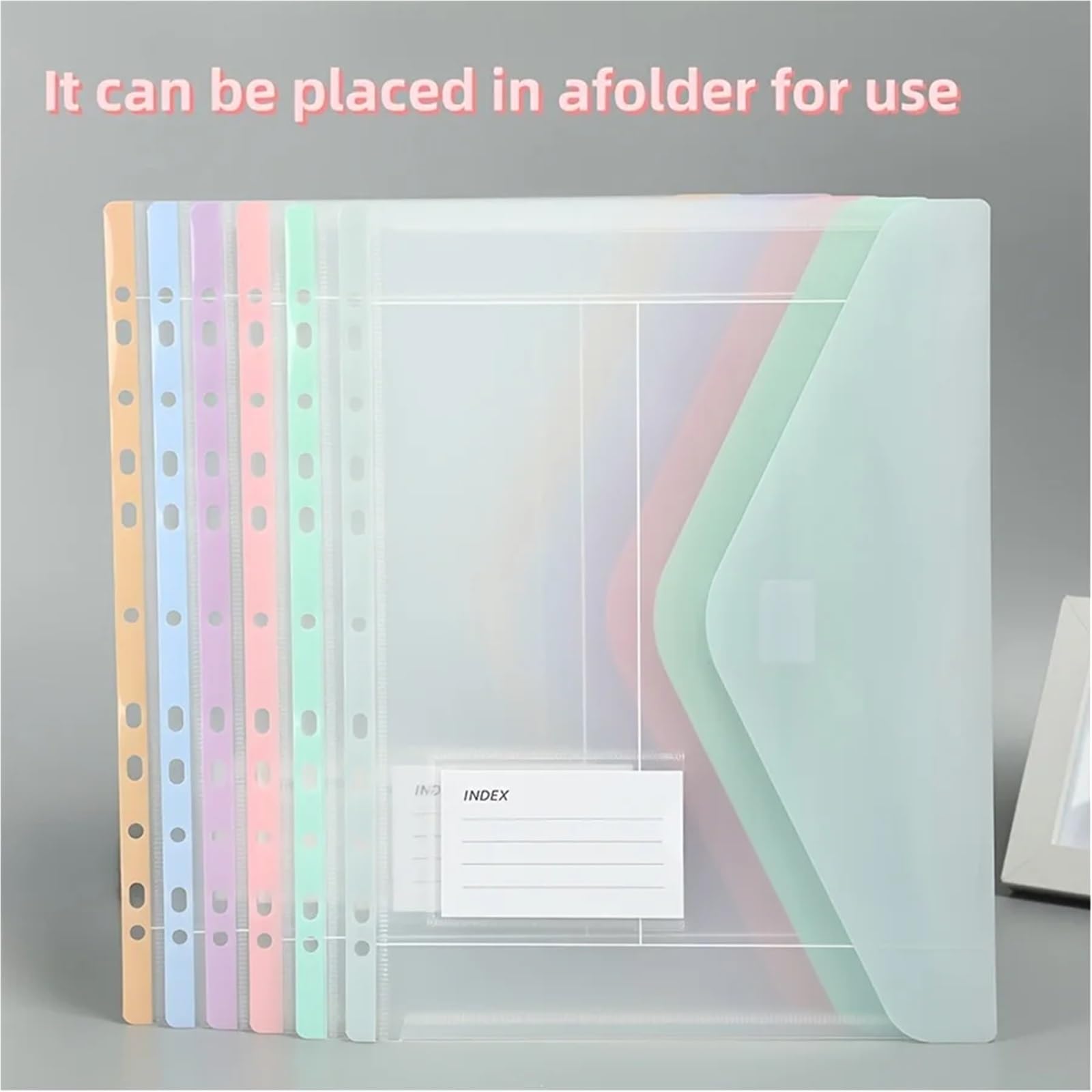 Schnellhefter 1/3/6 Set x 6 Stück, erweiterbar, A4, lose Blätter, 11 Löcher, seitliche Öffnung, geklebt, geeignet für Binde(3 Set)
