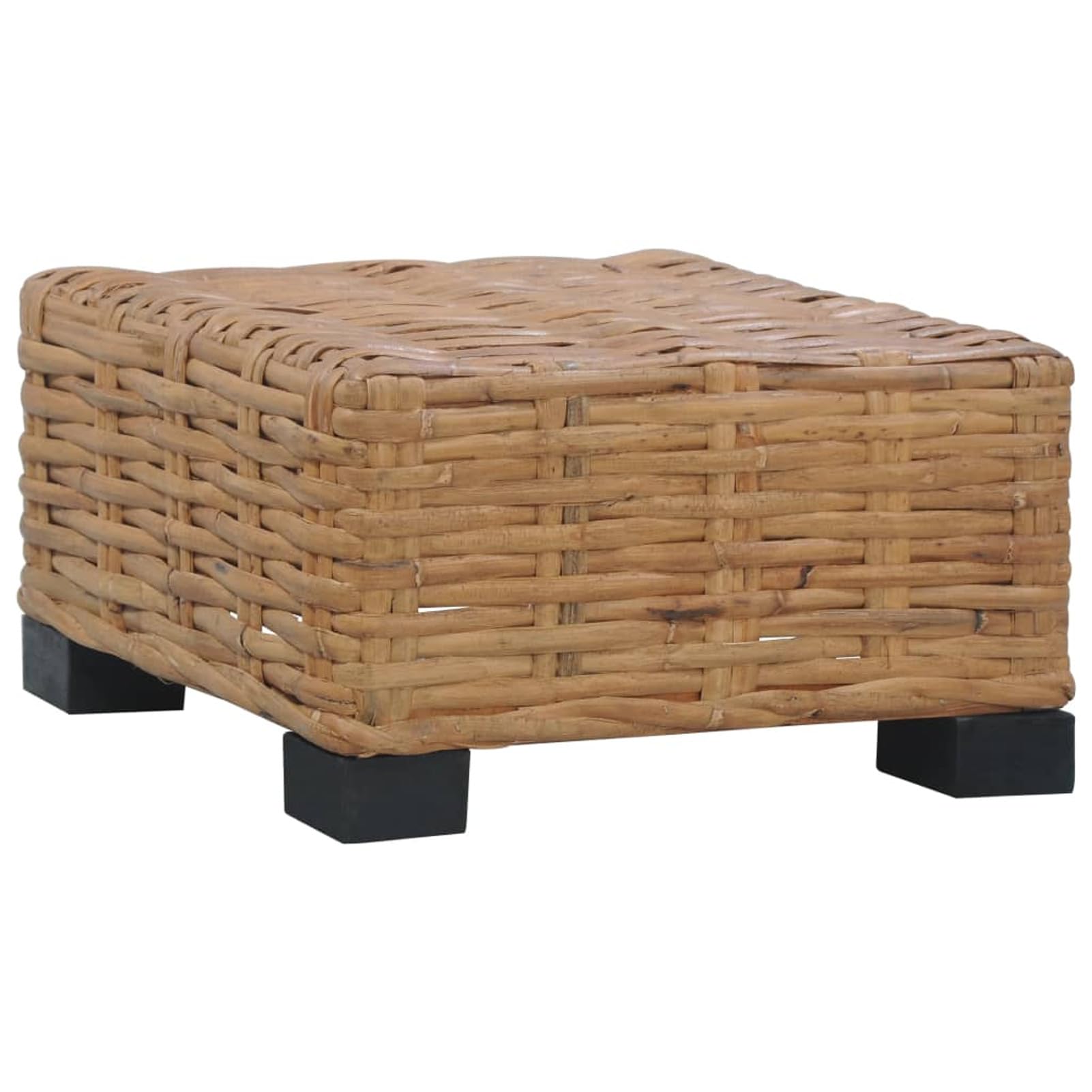 Homgoday Tavolino da caffè, 47 x 47 x 28 cm, in rattan naturale, tavolino da tè, per soggiorno, sala d'accoglienza degli ospiti, ufficio e corridoio, divano per la casa