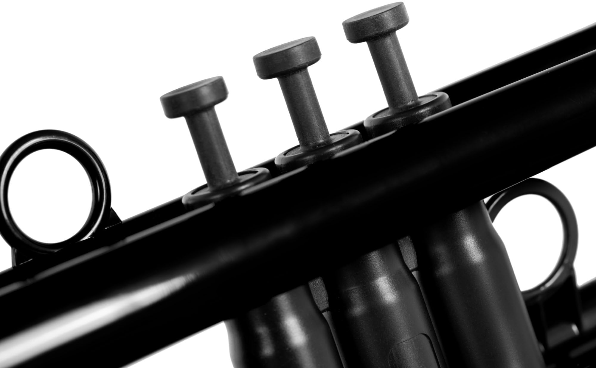 Classic Cantabile PTP-10BK MardiBrass Trompette Sib en plastique ABS, ~450 g, légère, résistante aux intempéries. Incl. housse, 2 embouchures, 2 pistons interchangeables. Pavillon 129 mm, noir