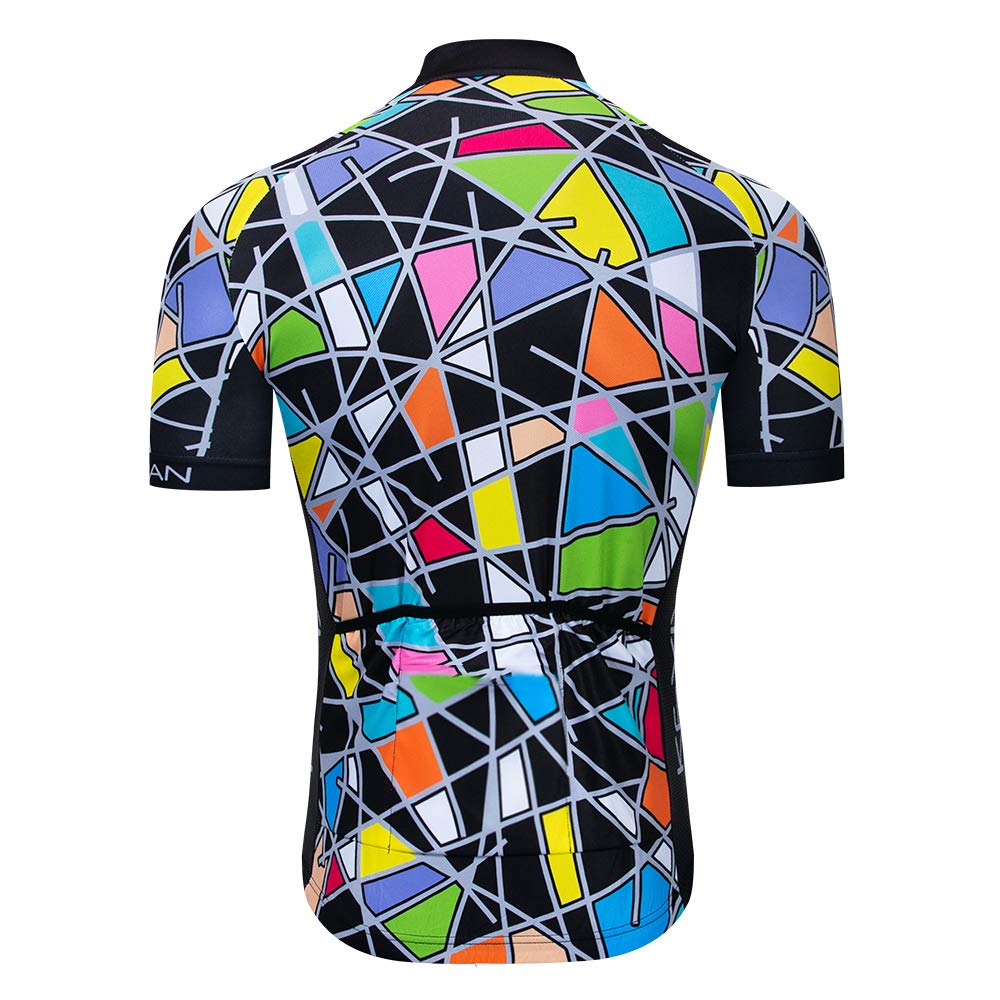 JPOJPO Men's Cycling Jersey Bike Shirt MTB Short Sleeve Summer Sport Clothing Tops Jacket S-3XL