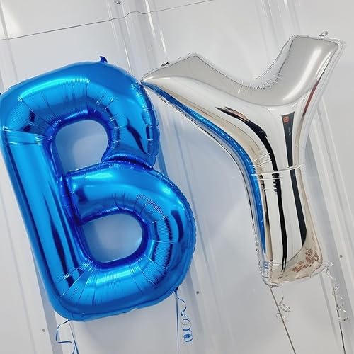 Vista 67 de Globos plateados de la letra M de 40 pulgadas, globos grandes del alfabeto M, globos plateados de papel de aluminio para decoración de cumpleaños