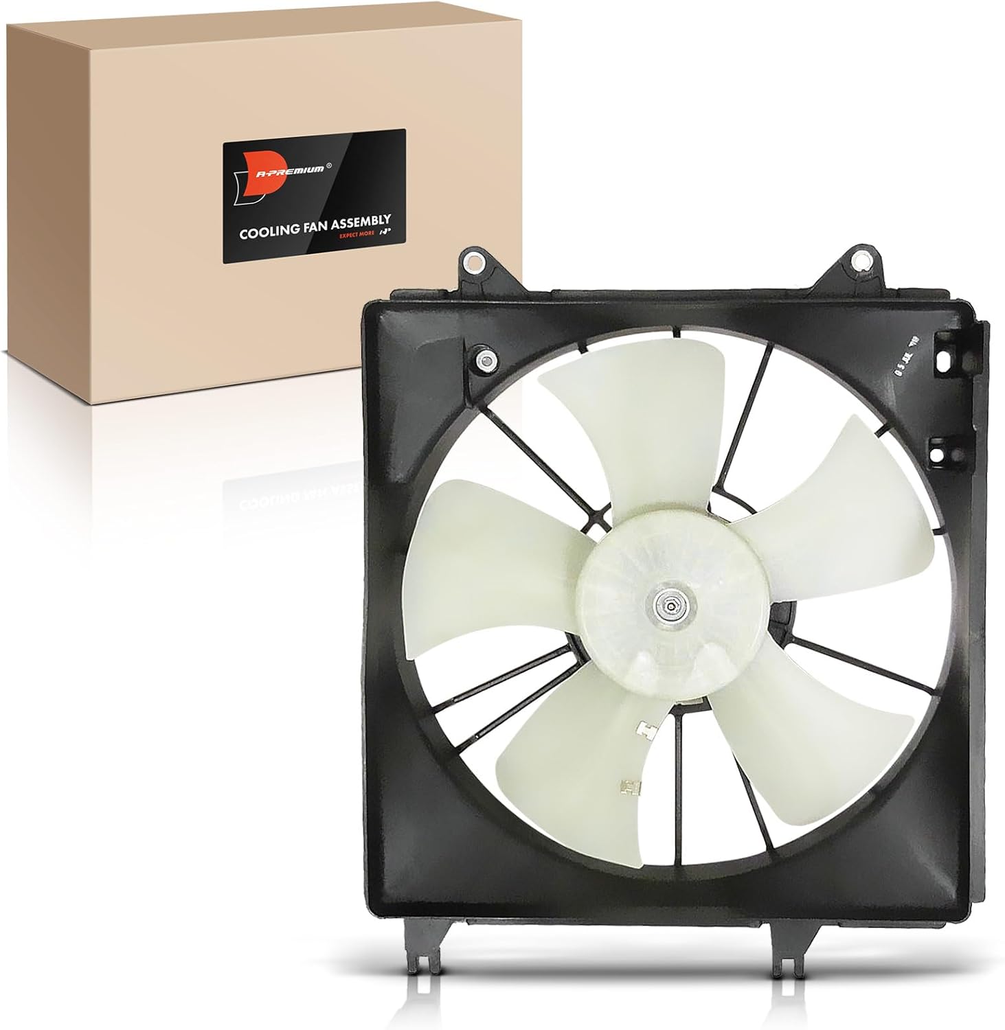 A-Premium Engine Radiator Cooling Fan Assembly Compatible with Select Suzuki Models - SX4 2007-2013 2.0L - Replace# 1711180J00, 1712080J00
