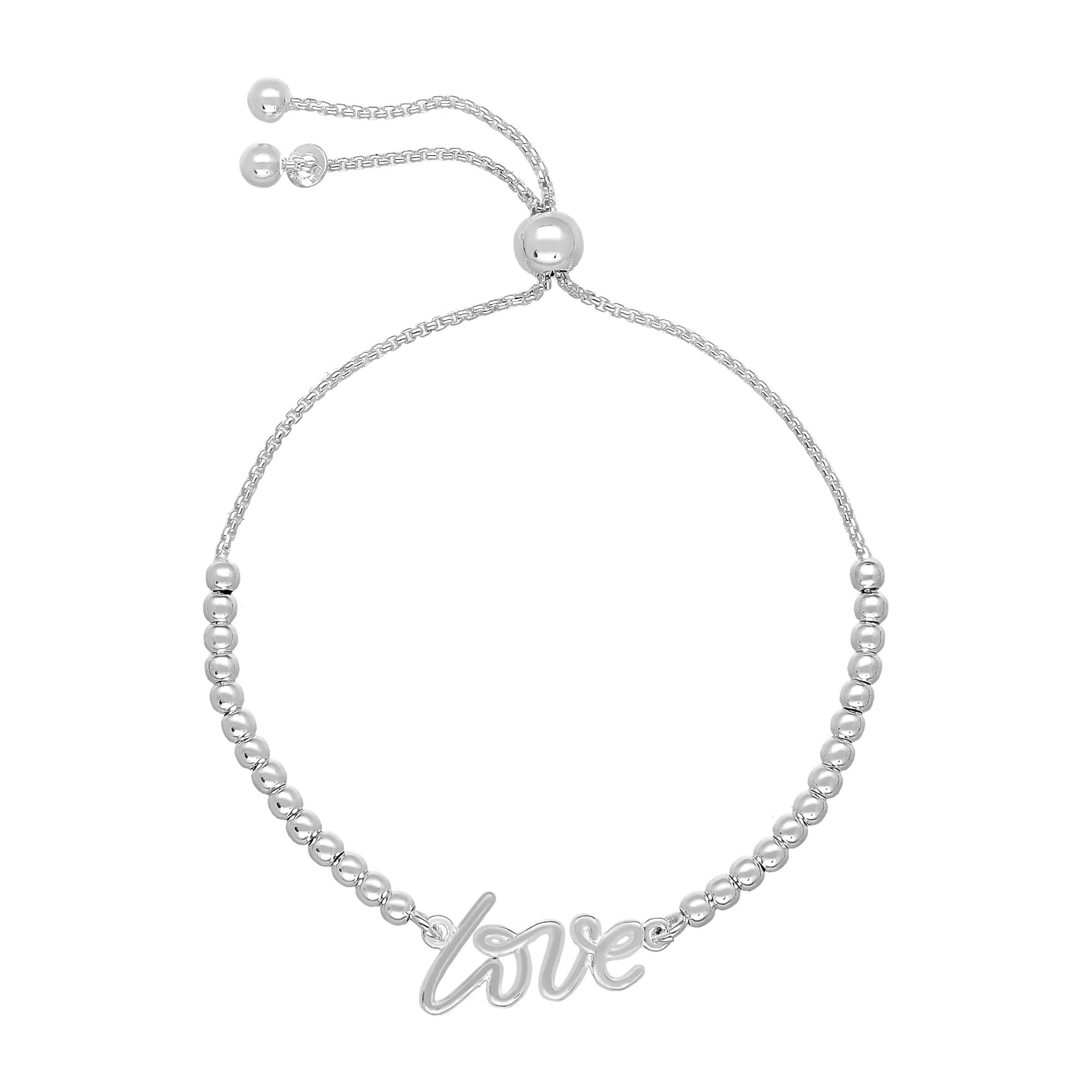 Sponsored Ad – Love Charm Sterling Silver Bracelet for Women, Slider Style Clasp and Adjustable in Size. Made in Italy and Gift Boxed, The Perfect Present for Any Occasion