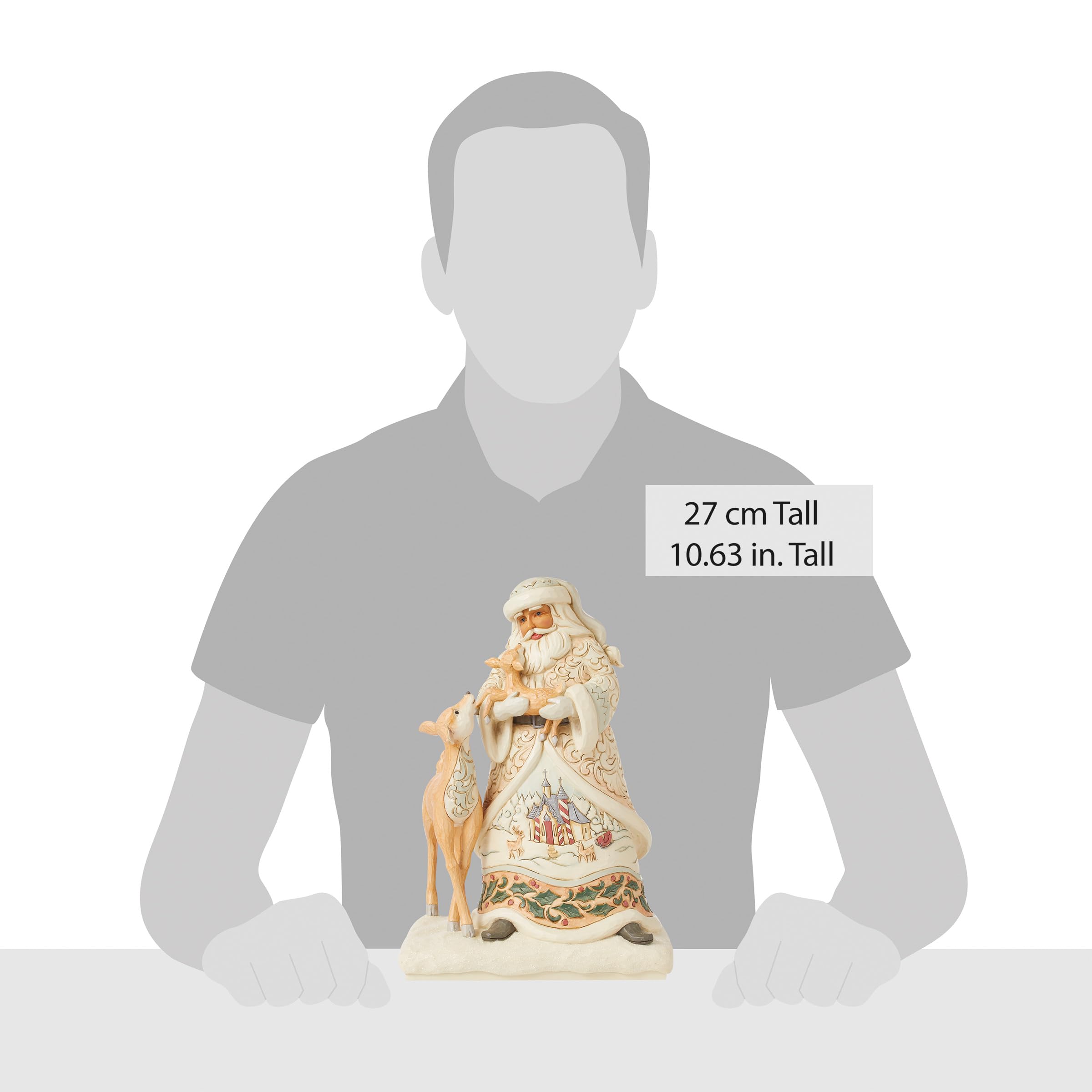 Amazon.com: Enesco Jim Shore Heartwood Creek White Woodland Santa