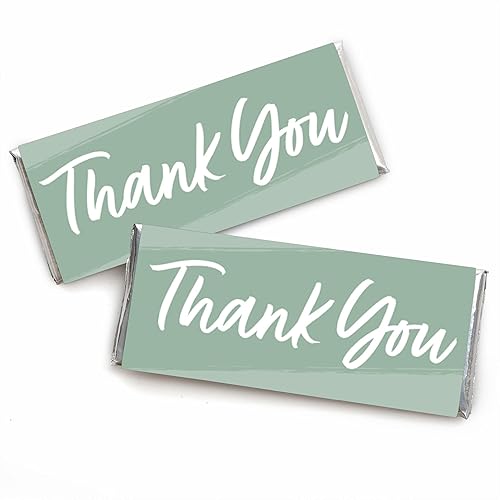 Miniatura 8 de Big Dot of Happiness Azul marino Elegantly Simple - Envoltura de barra de caramelo para invitados - Juego de 24