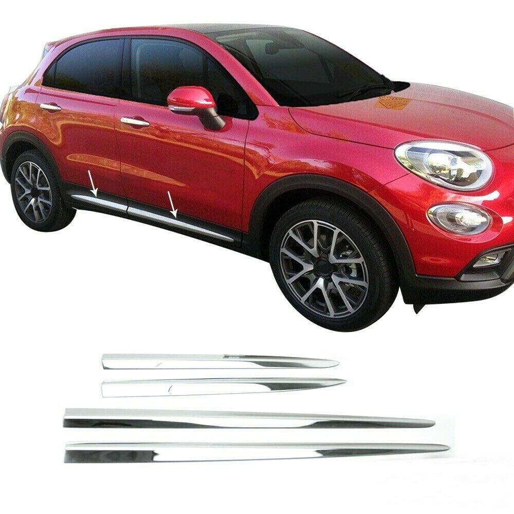 Set coperture cromate portiera laterale per 500X 4 porte dal 2014