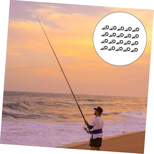 Miniatura 4 de Guía de accesorios de pesca, guía de anillo de cerámica, línea de pesca, señuelo, polea, varilla, guías de repuesto para restaurador, herramientas