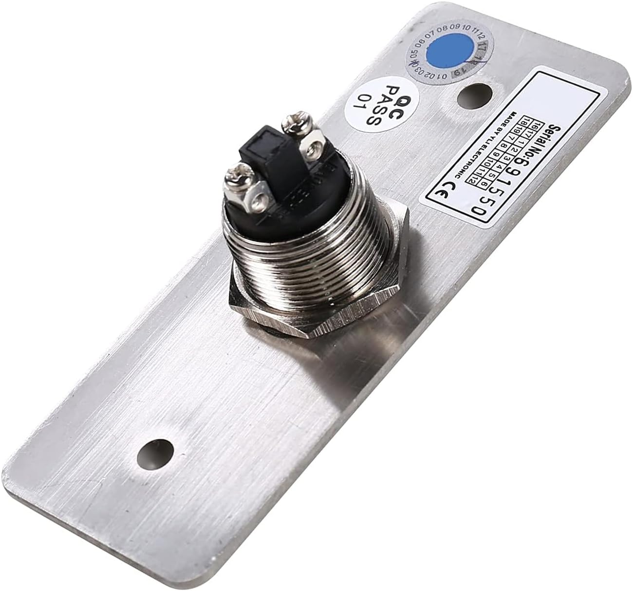 The push-to-exit button with 'PUSH TO EXIT' label.