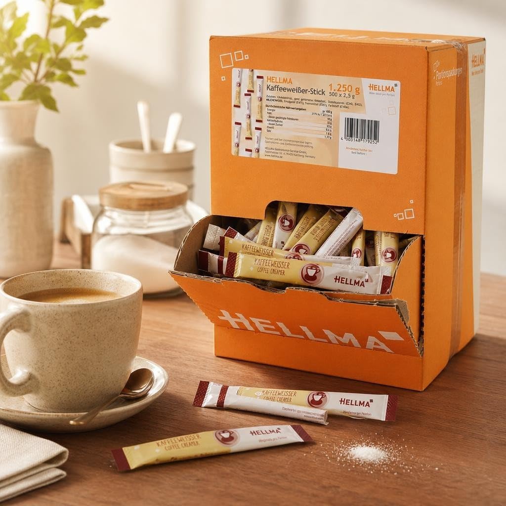 HELLMA Kaffeeweisser-Sticks, Inhalt: 500 Stück à 2,5 g