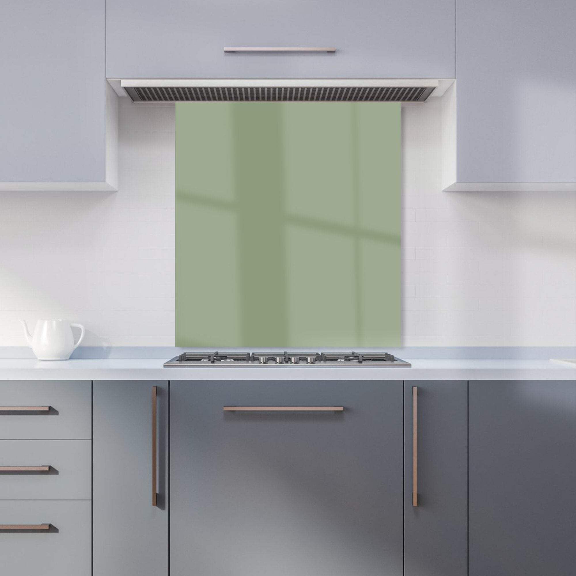 Warren Reed Sage Green Glass Kitchen Splashback 65 x 60cm