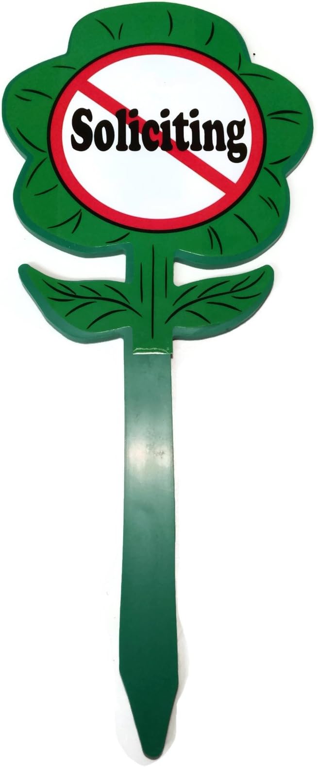Triluca No Soliciting Yard Sign-by Duke Za Daisy