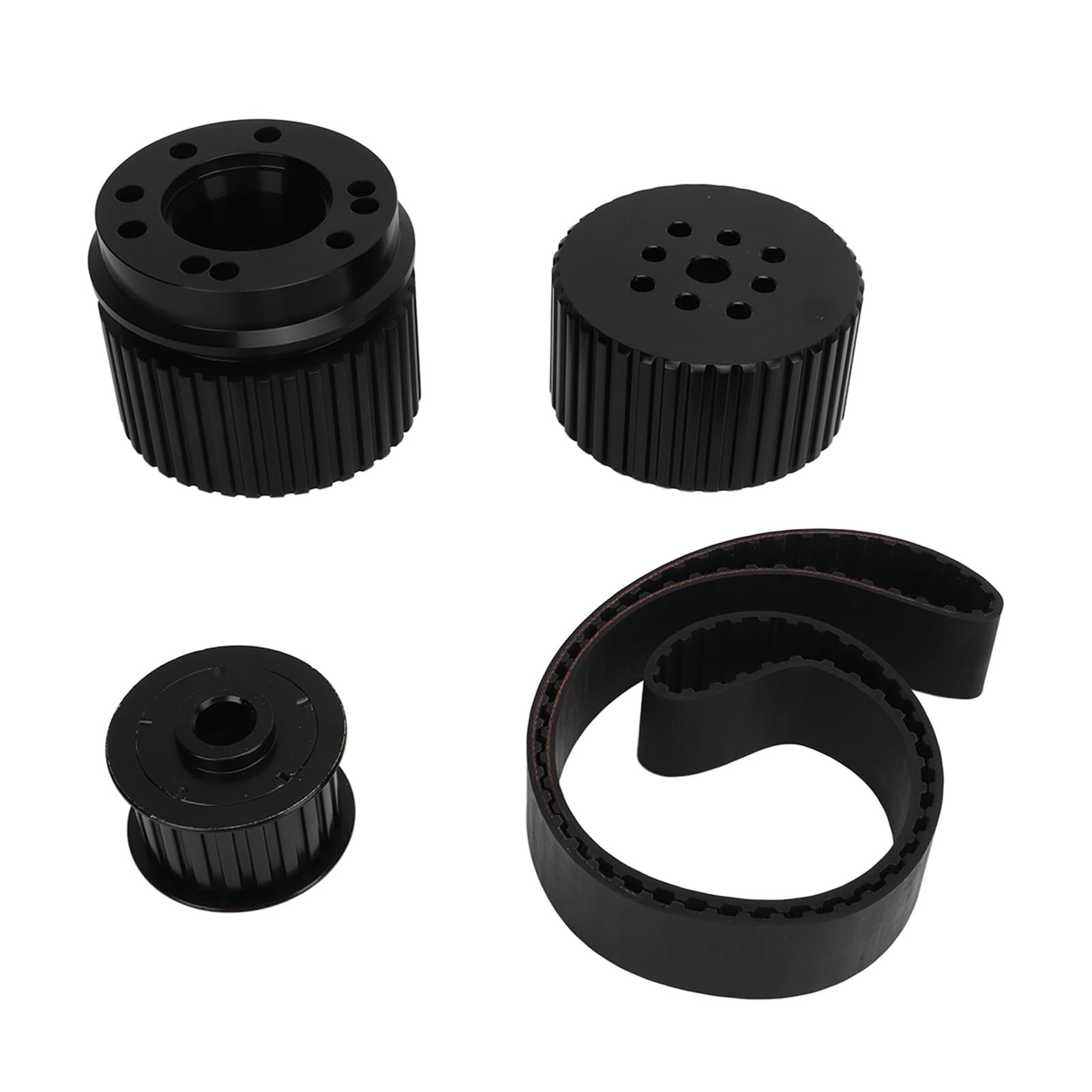 Cocoarm Kit Puleggia Cinghia, Sostituzione Pompa Acqua Lunga in Lega di Alluminio per Motore Chevy 283 305 307, Rapporto 1:1 per Uso Servosterzo