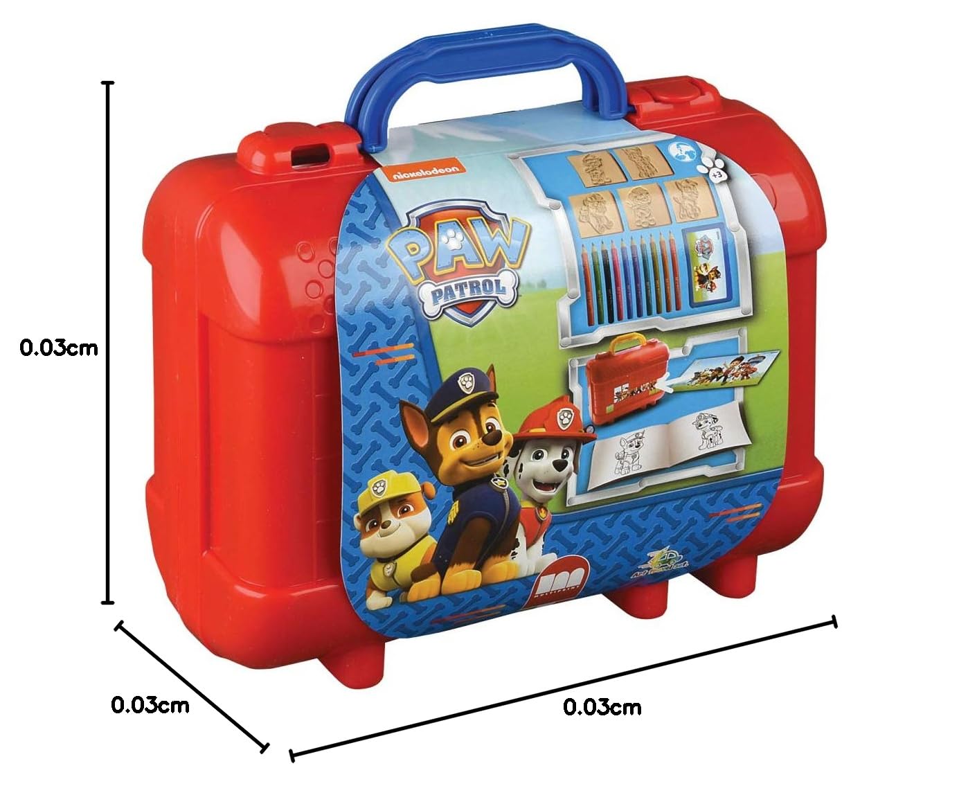 Multiprint Valise Créative Paw Patrol – Coloriage, Tampons, Crayons – Fabriqué En Italie
