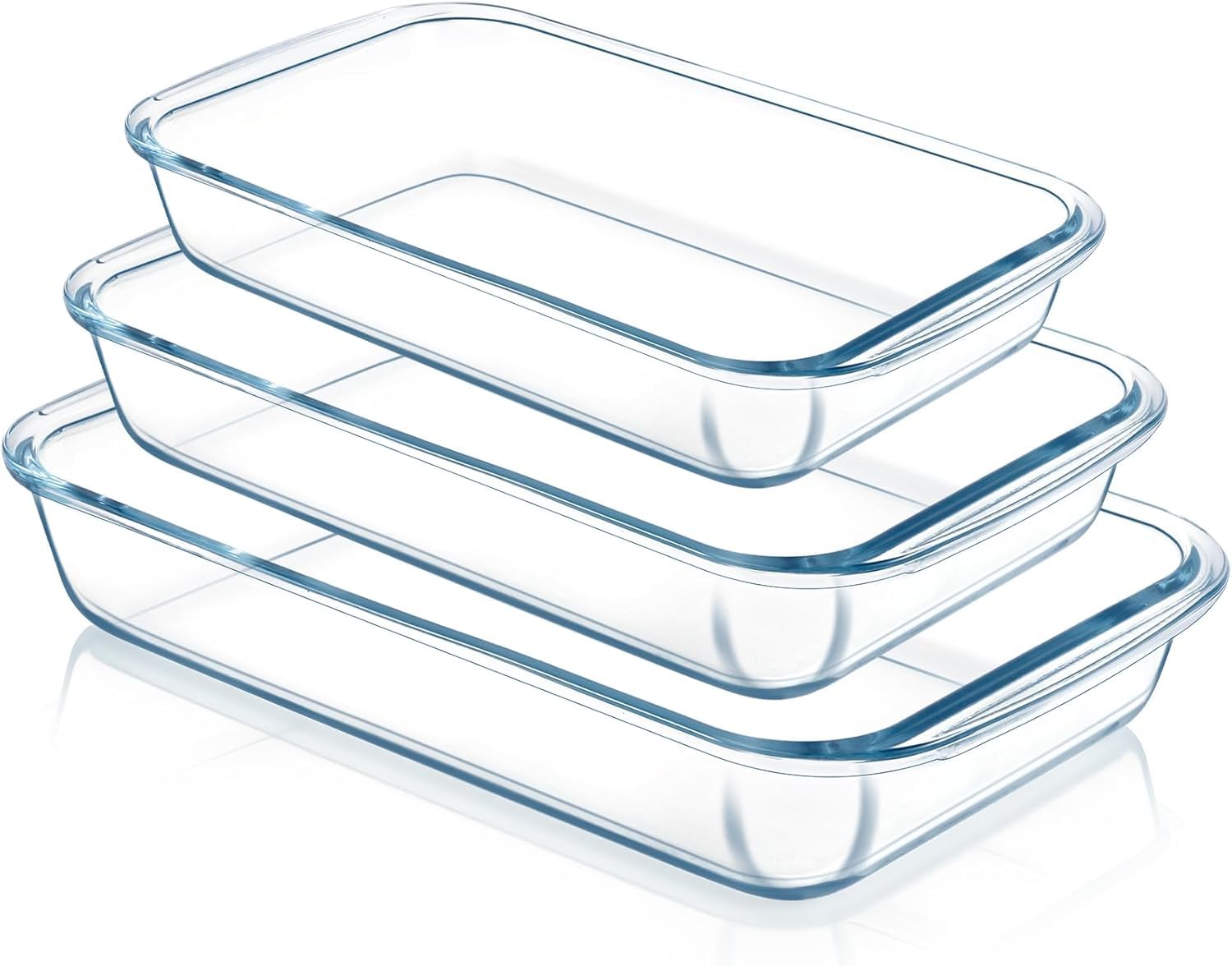 Buy Tap2kaart Glass Baking Dish Set of 3 Borosilicate Bakeware