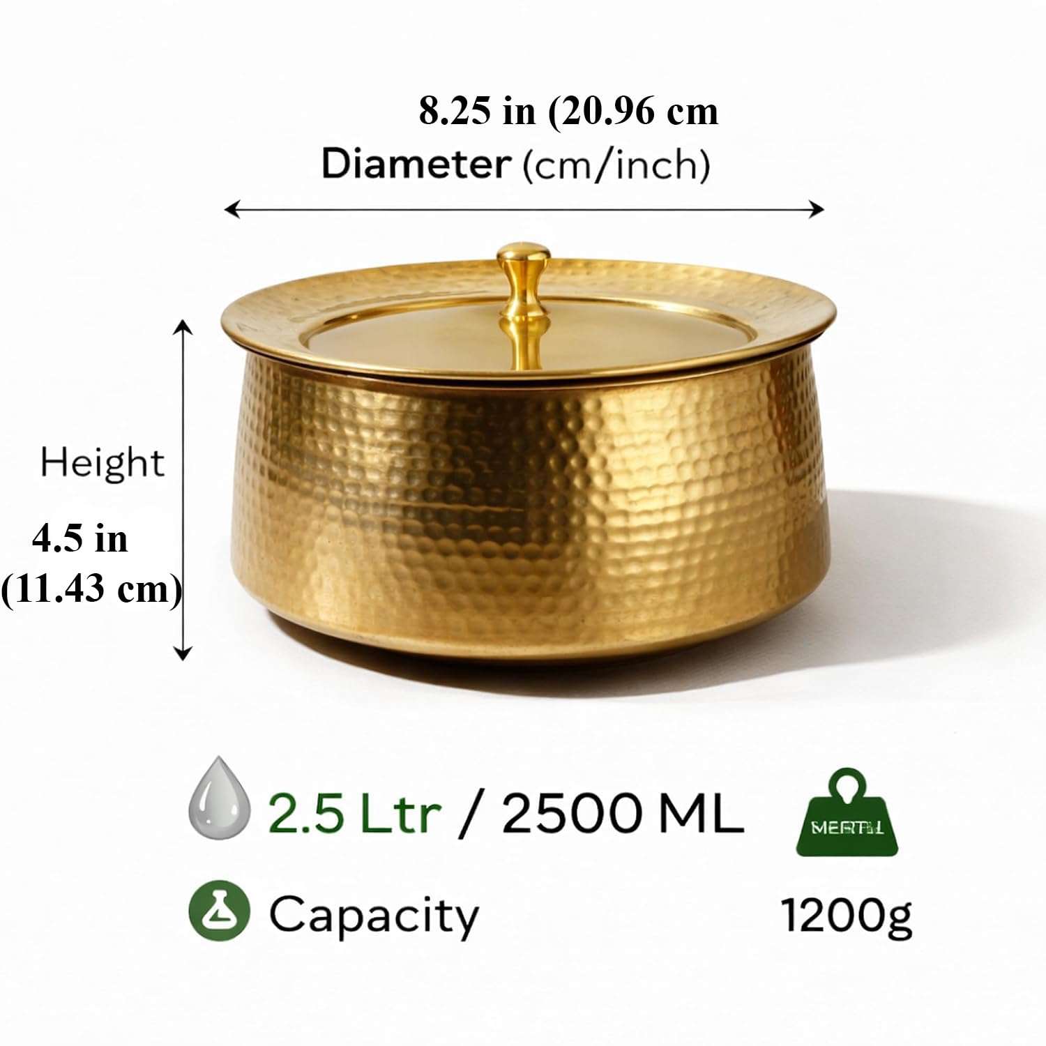 Brass Handi Pot - Dum Biryani & Curry -7