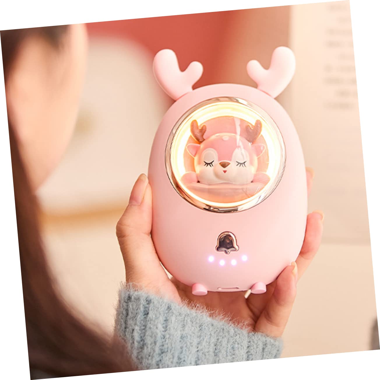 ABOOFAN Scaldamani Elettrico Ricaricabile USB Design Animale Cartone Animato Portatile Leggero Protezione Surriscaldamento Power Bank Caccia Campeggio Sci Donna Regalo