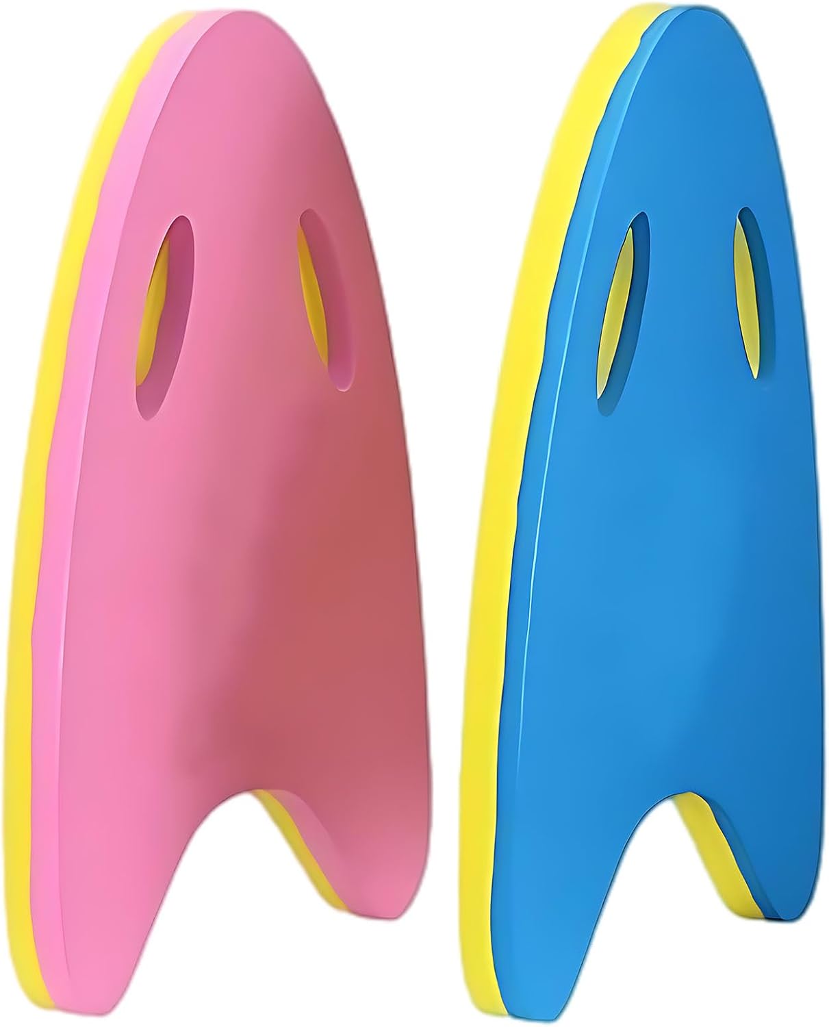 Pack of 2 Eva Swimming Kickboards, A-Shaped Training Boards for Adults & Young Swimmers, 15.7 in Pool Aid with Grips