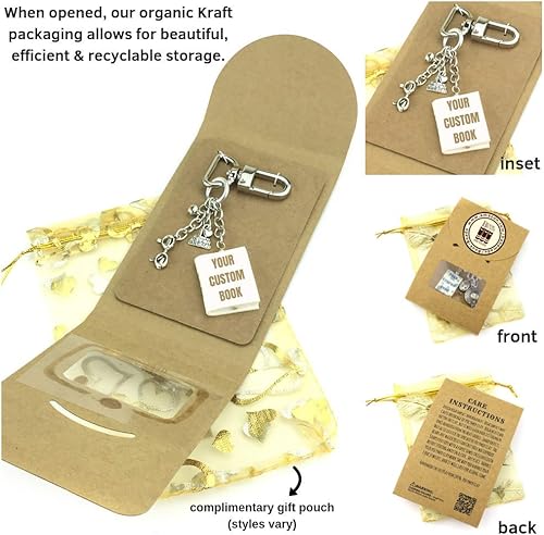 Miniatura 8 de FOURTH WING Rebecca Yarros Mini Book Bag Clip Key Chain Purse Backpack Clasp Lock Licensed Merch UPICK (The Dragon Riders Codex)