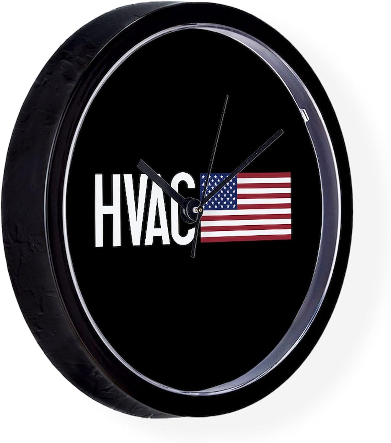 CafePress HVAC: HVAC & American Flag 10" Wall Clock for Livingroom, Kitchen, or Office