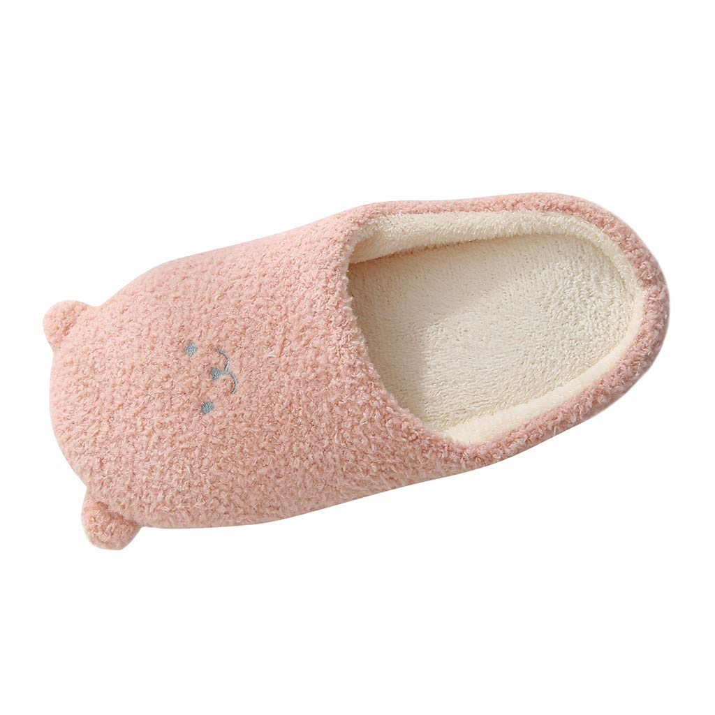 Womens Cozy Slip on House Slippers Memory Foam Slippers Soft Warm Lining Home Slippers
