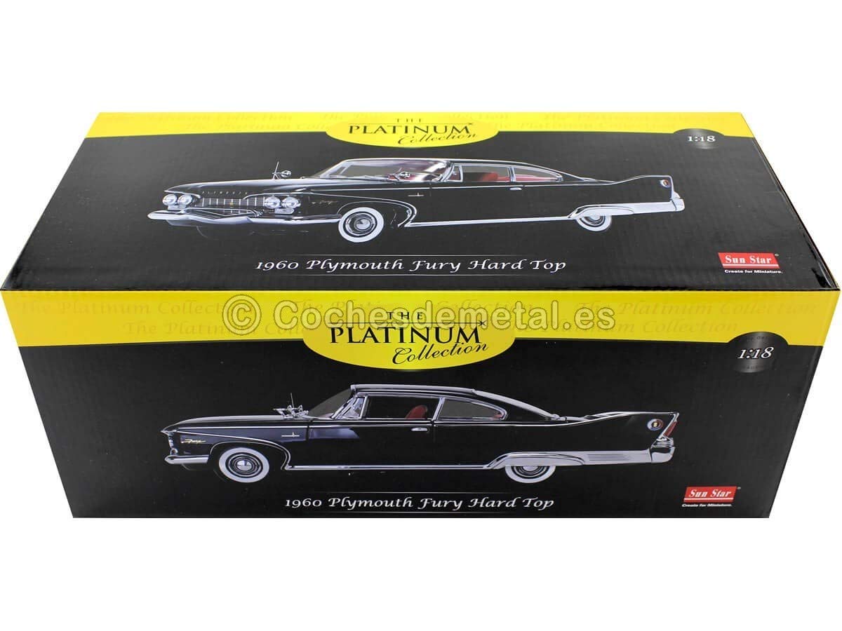 1/18 Plymouth Fury Hard Top1960　ミニカー 1960 plymouth Fury Hard Top by Sun Star Platinum 1/18 scale