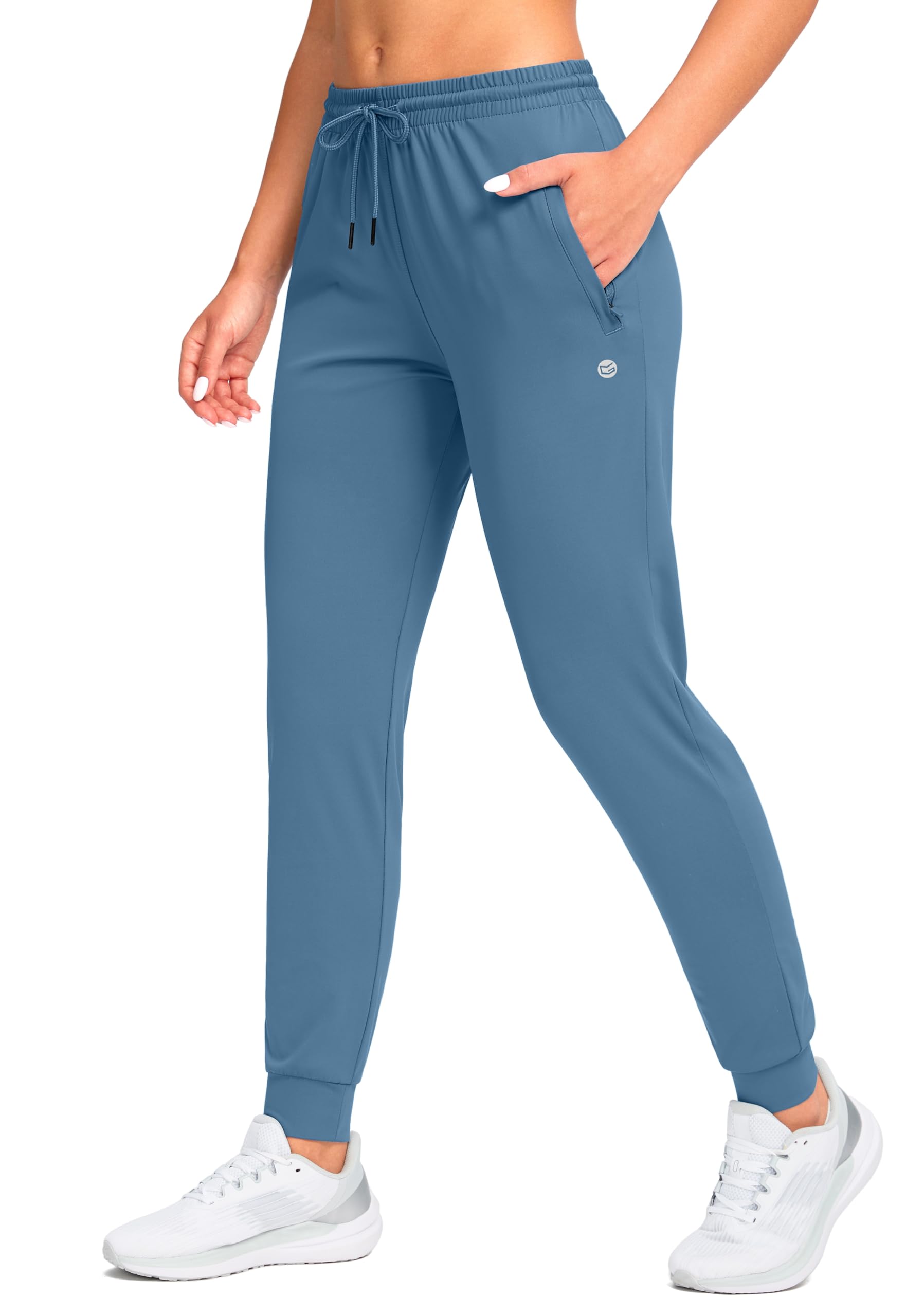 G Gradual Women's Joggers Pants with Zipper Pockets Tapered Running Sweatpants for Women Lounge, Jogging