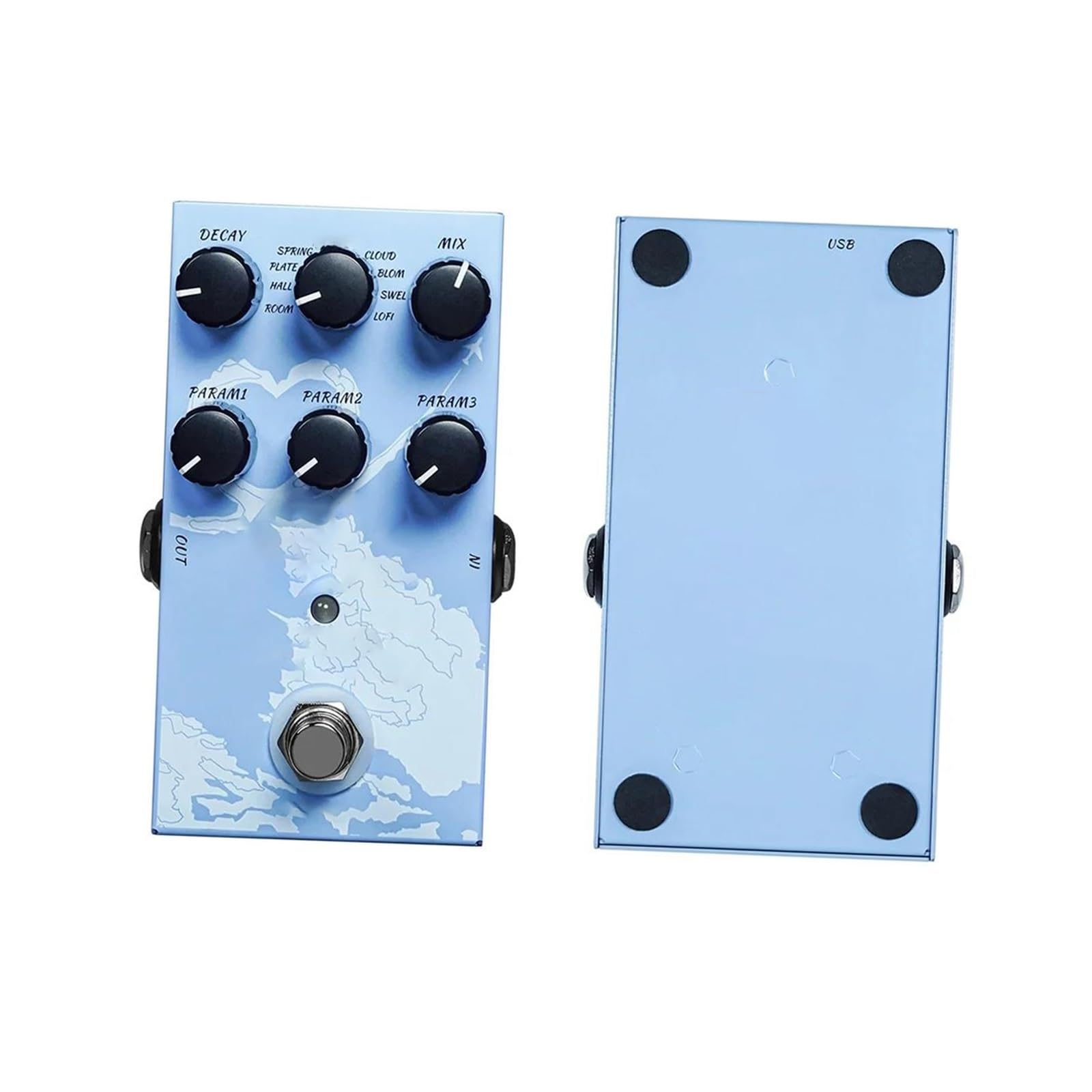 Mini Pedał Efektów Gitarowych Z 9 Cyfrowymi Trybami Pogłosu(6)