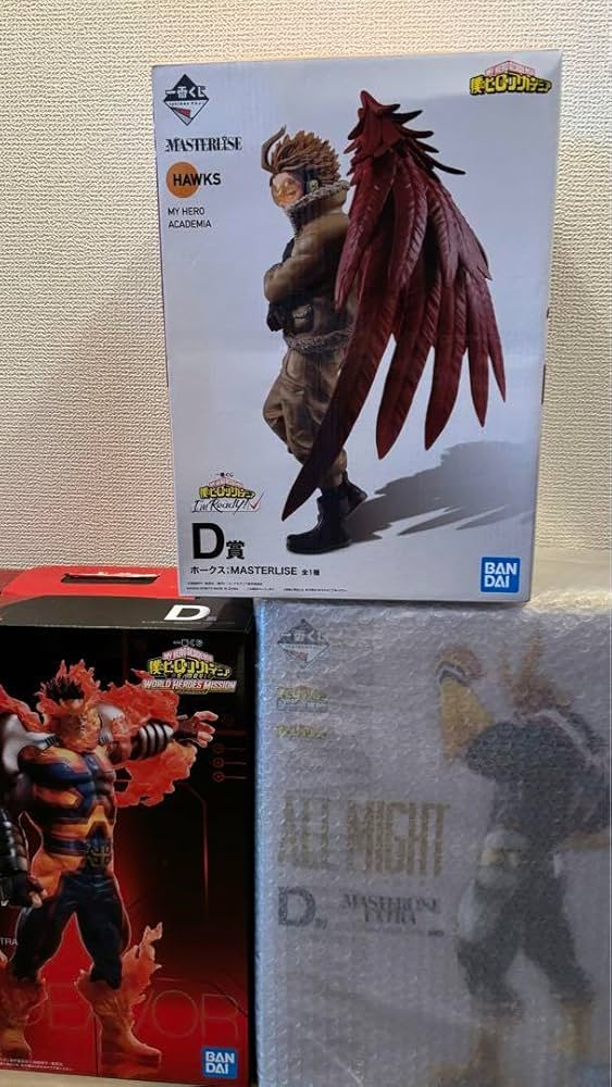 ヒロアカ1番くじオールマイト、エンデヴァー、ホークス