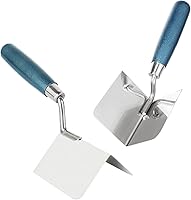 Vista 1 de DAJAVE Juego de 2 herramientas de esquina para paneles de yeso, cuchillo de esquinas exteriores de 3 pulgadas y cuchillo interior, con mango