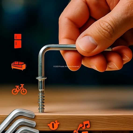 9 Parça Alyan Anahtar Seti – Çelik Malzeme, Ergonomik Tutucu, Uzun Ömürlü ve Çok Amaçlı Kullanım İçin