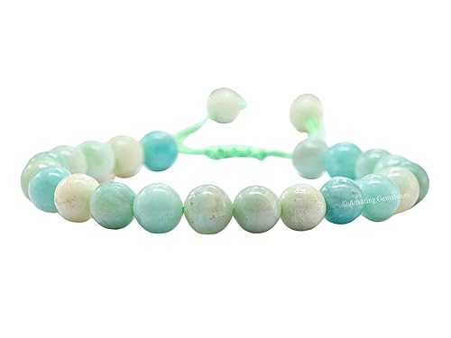 Tiendaite Bracelet for Women Men's Gifts - Protection Healing Crystal Bracelet - 8mm Gemstone Beaded Adjustable Bracelet Pulseras Para Hombres Mujer