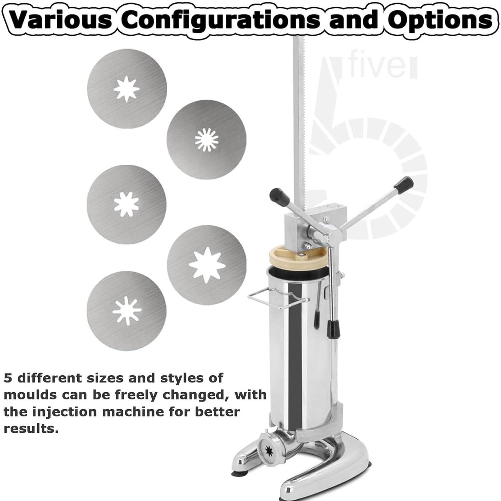 Manuel Espagnol Remplisseur Churros,Acier Inoxydable Remplisseuse Beignets Churro Commercial Latin Fruits Donut Dessert Machine à Churros pour La Maison Cuisine Restaurant,3L