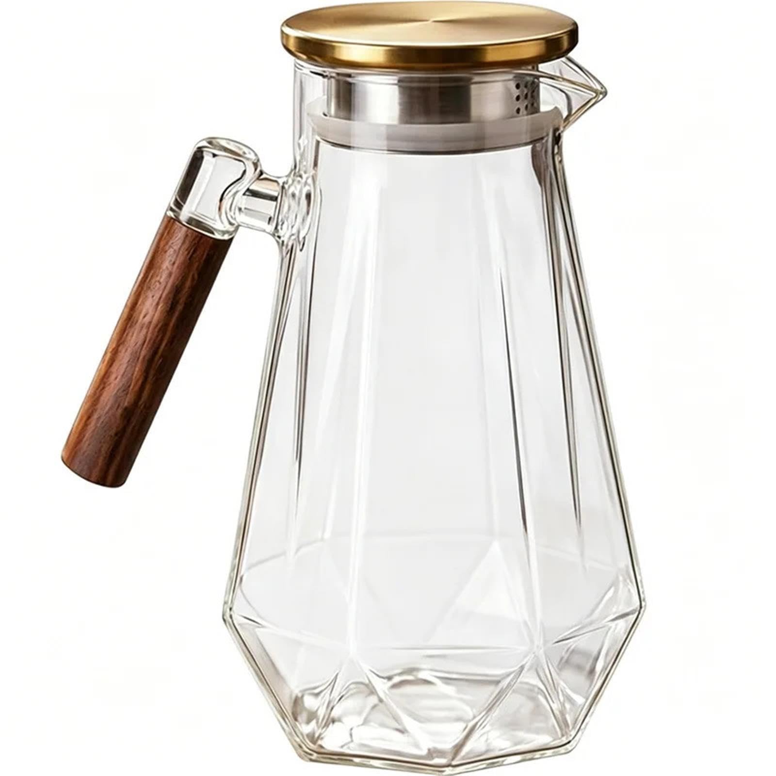 Brocca for L'acqua In Vetro Con Coperchio E Caraffa Con Filtro