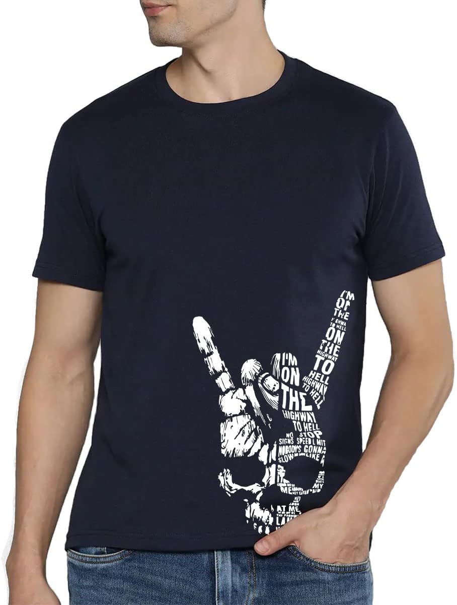Being SnatchedHip Hop T-Shirt for Men Skull t Shirt | Music T Shirt | 100% Cotton T Shirt | Cool Designer Tshirt Navy Blue