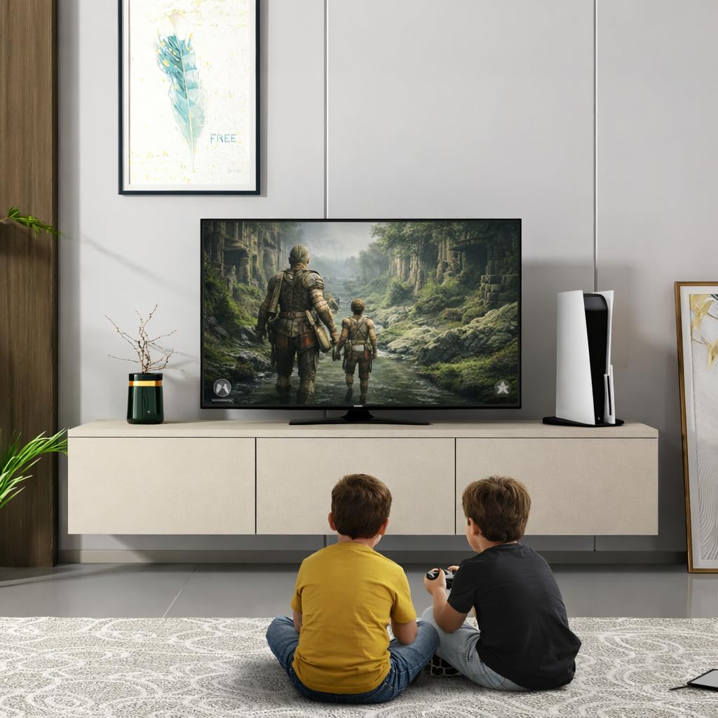 Homidea Vesta LED Meuble TV suspendu 160 cm - Moderne meuble TV mural avec éclairage LED intégré, portes rabattables et espace de rangement pour salon (Beige)
