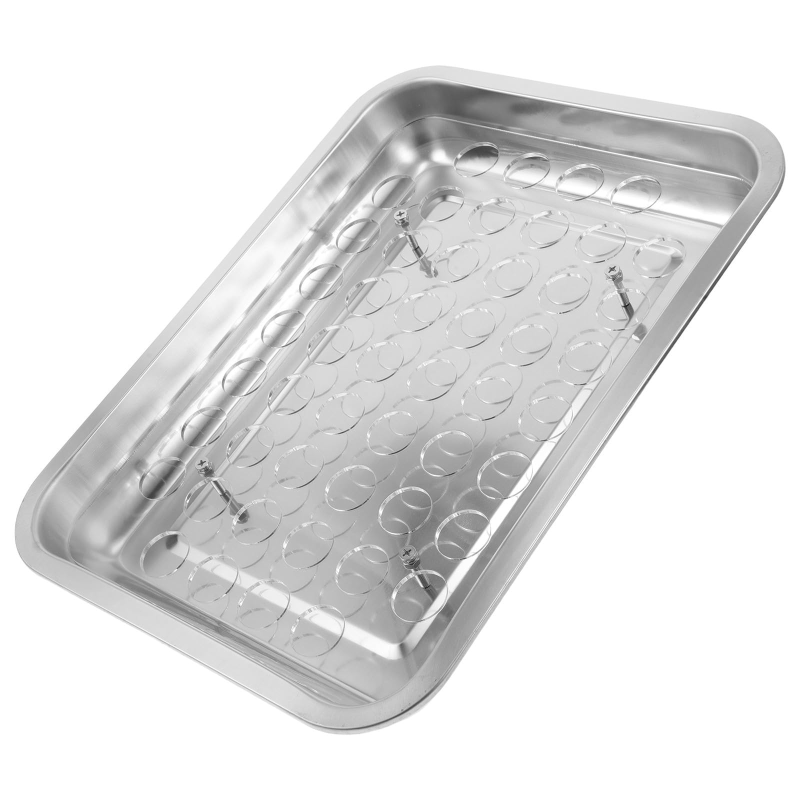 GALPADA Bandeja de Acero Portavasos de Inoxidable Comunión para Iglesia