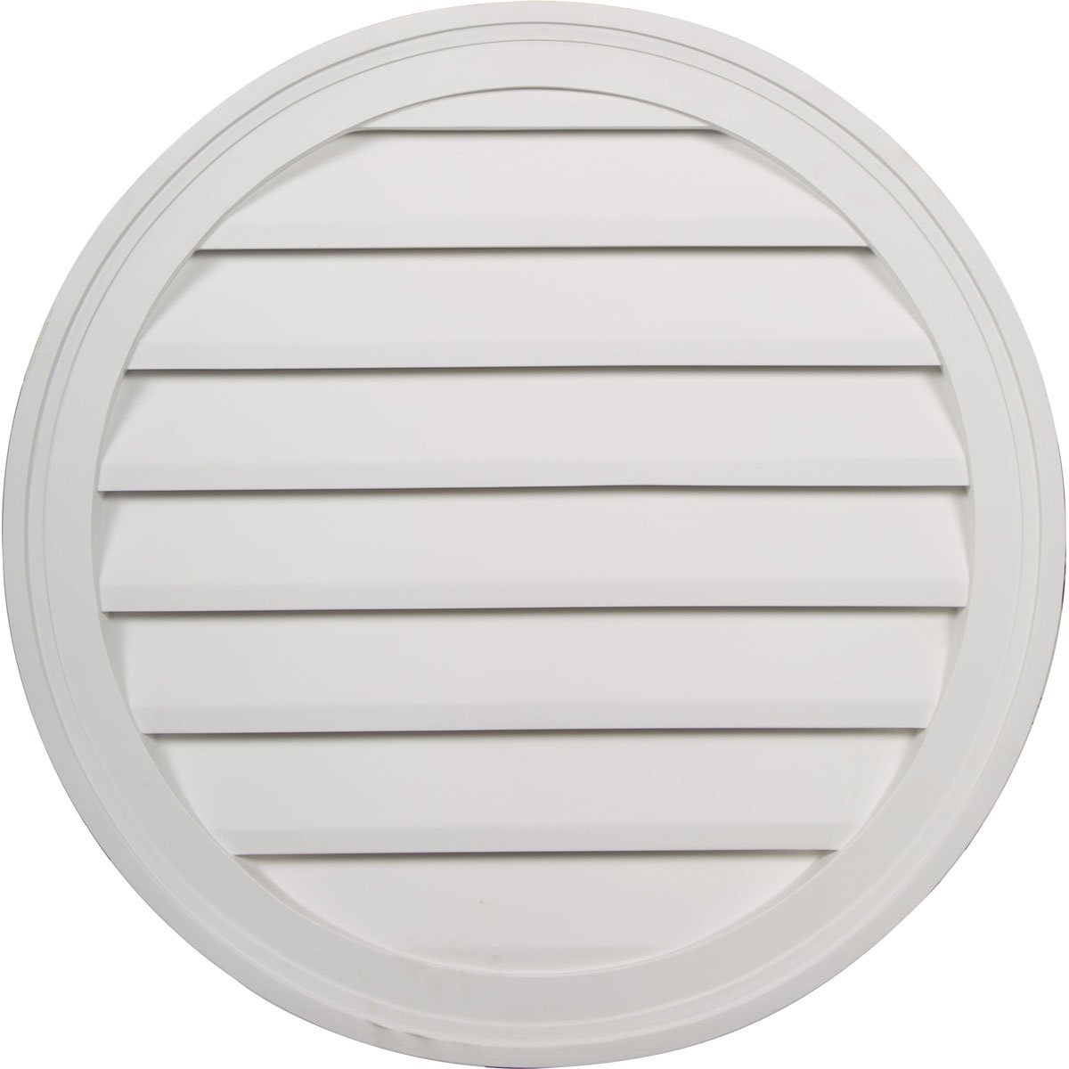 Ekena Millwork 24"W x 24"H x 1"P, Round Gable Vent Louver, Non-Functional
