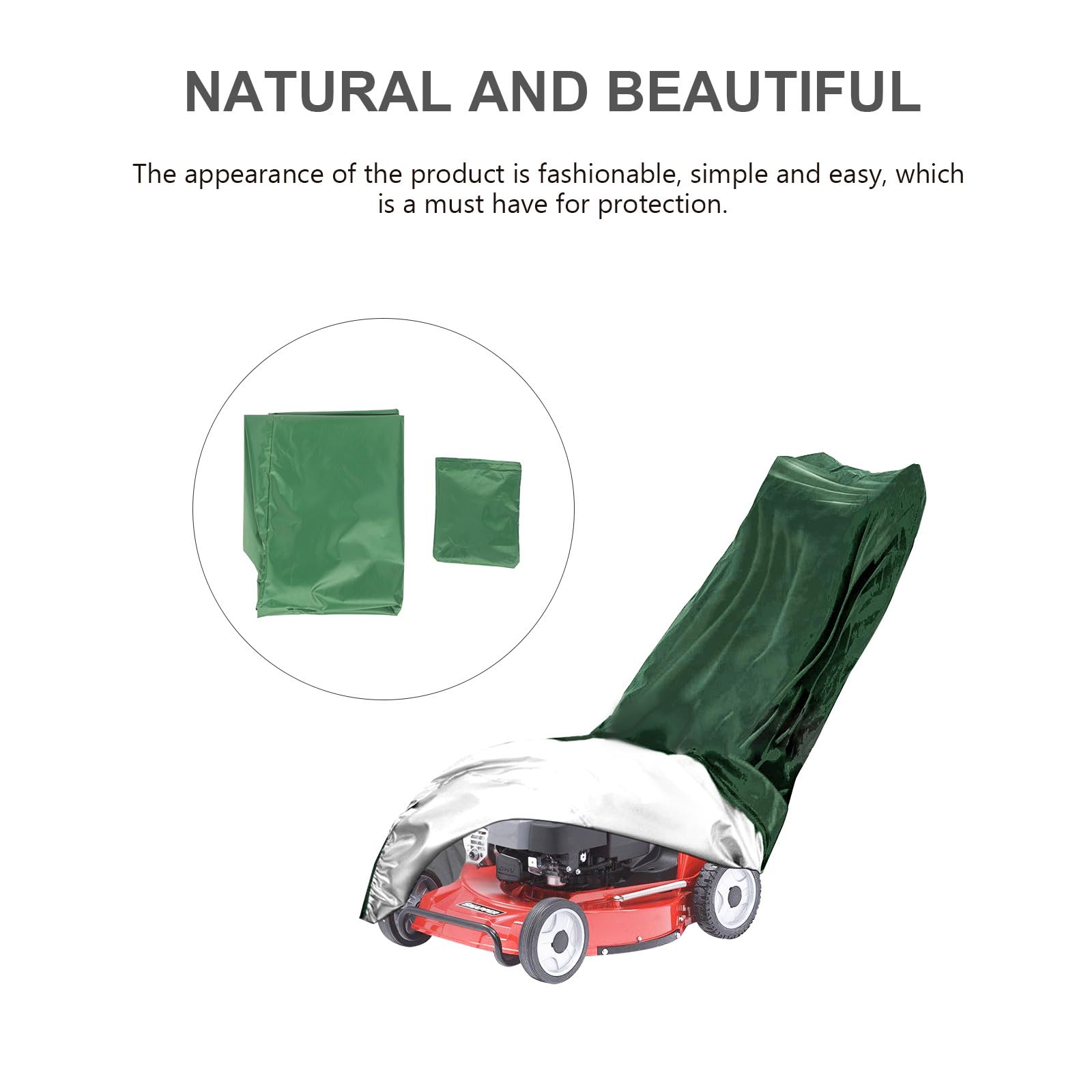 SOIMISS Cubierta para Tractor Cortacésped y Funda Protectora para Cortacésped al Aire Libre, Diseño Plegable de Tela Oxford 193X112X64 CM Resistente a Lluvia y Sol