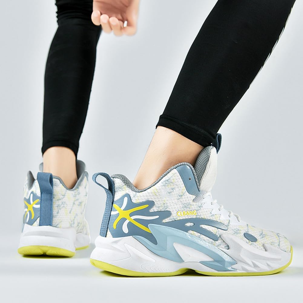 NCNDB Unisex Basketball Shoes Breathable Running Fashion Sneakers Anti Slip Cushion Sports Shoes for Running Walking Training