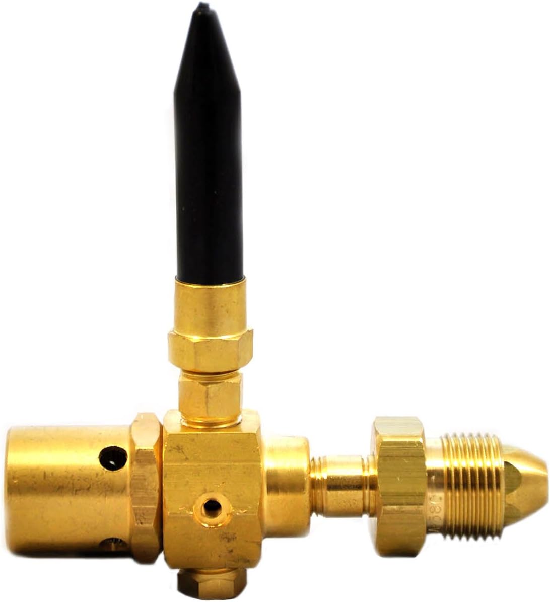 Latex Helium Gas Balloon Inflator Filler | Brass Material Body | with Standard Right Angle | 100% Leak Tested | Rubber Tilt Valve | Low Maintenance | Long Serving Life