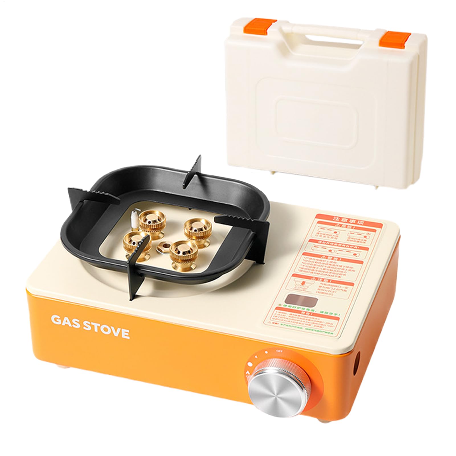 Camp Stove – Hornillo de camping con de transporte, 6000 W, potente y portátil, para montañismo, senderismo, viajes en , pícnic, expedición