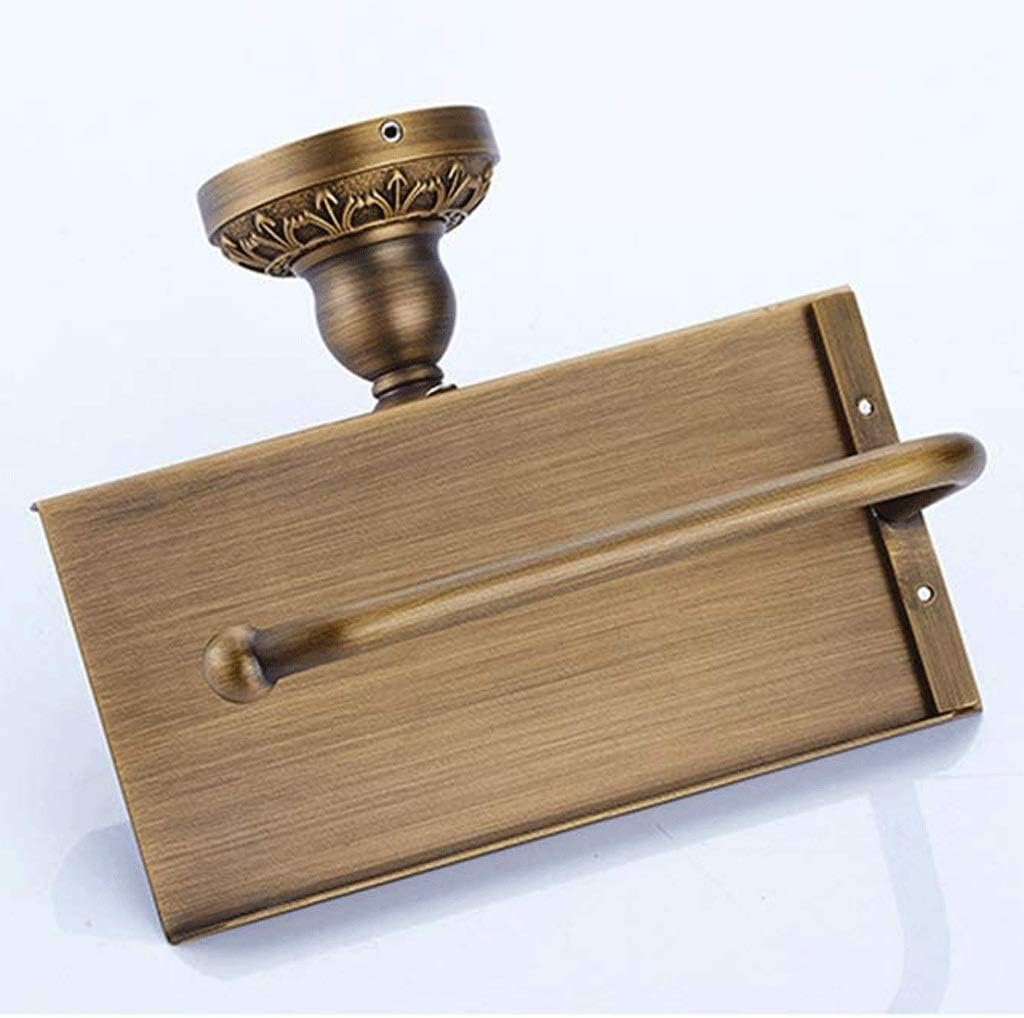 Industrial Toilet Paper Holder with Rustic Cast Iron Pipe Hardware for Bathroom, Washroom