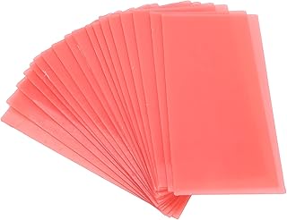Dentist Wax for Dental, 18PCS Dental Wax Base Plate Wax Dental Base Plate Orthodontic Wax Red Wax Dentist Auxiliary Material Dental Wax Sheet Dental Lab Base Plate Utility Wax Dental Supply