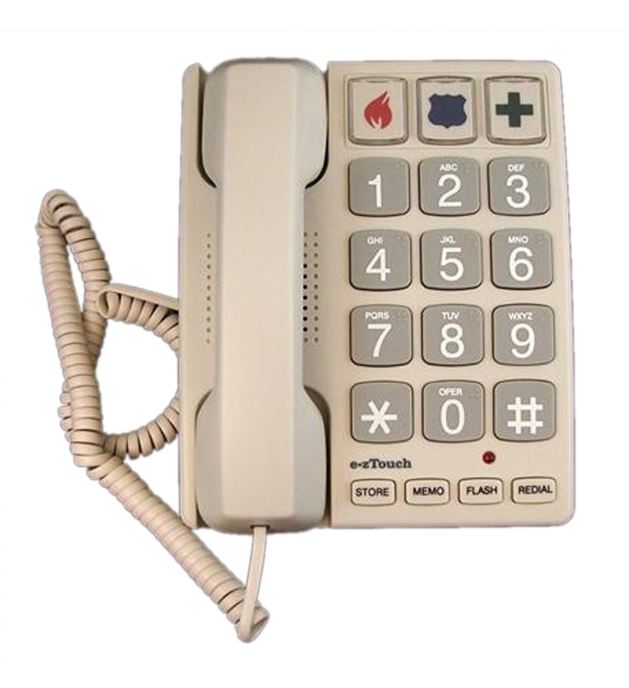 Cortelco 240085-VOE-21F Big Button SAND ITT-2400